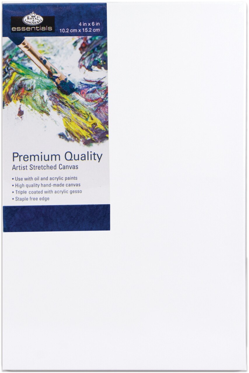 Royal Langnickel essentials(TM) Premium Stretched Canvas-4"x6"